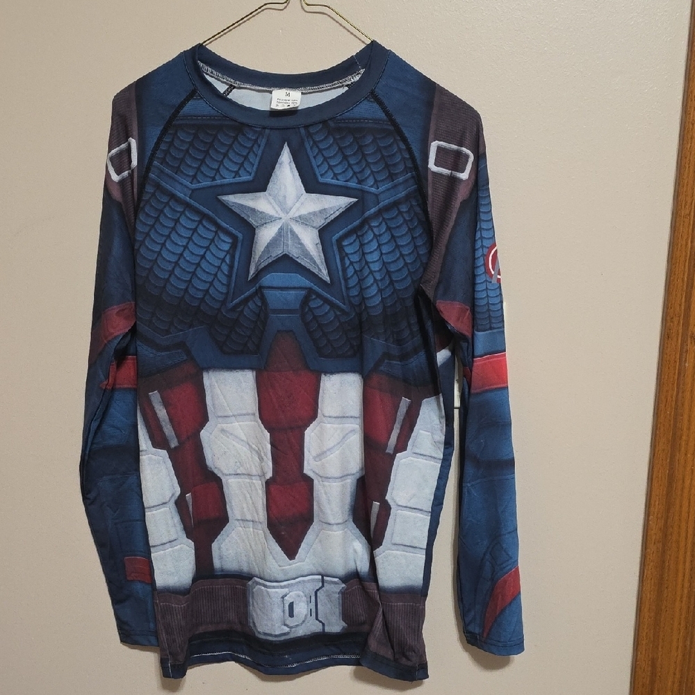 Captain America Long Sleeve Shirt